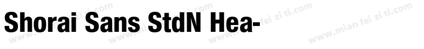 Shorai Sans StdN Hea字体转换